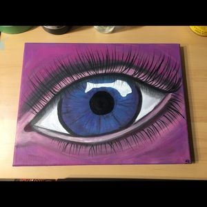 “Eye-C-U” 

9x12inch acrylic painting on canvas.